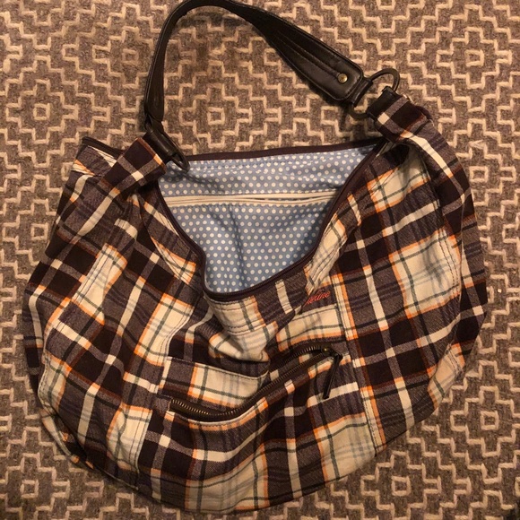 Dakine plaid shoulder slouchy beach bag - Picture 4 of 6